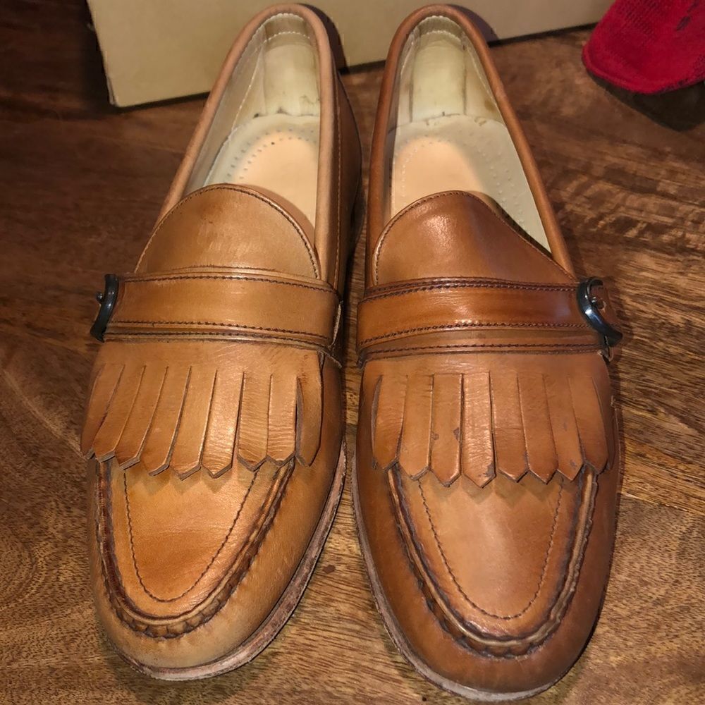 Cole Haan Vintage 90’s Camel Strap Kiltie Men’s size 9B